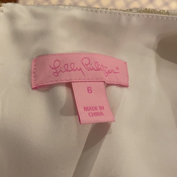 Lilly Pulitzer Gold Check Dress - Picture 3 of 4